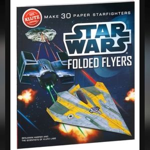 👉STAR WARS FOLDED FLYERS BOOK ~MAKES 23 PAPER STARFIGHTERS!!